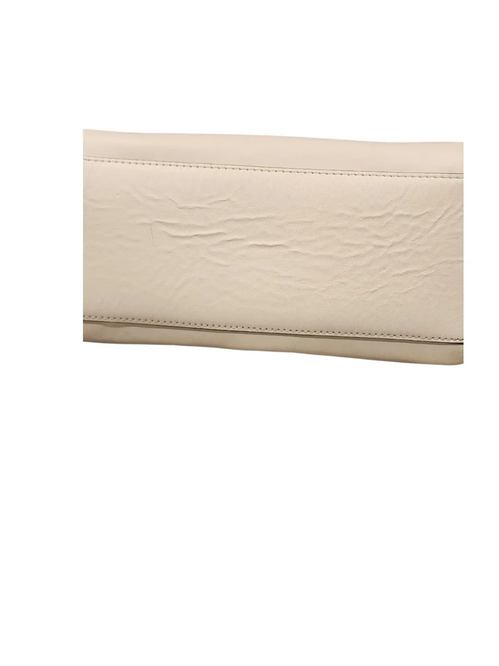 Kate Spade Cream Leather Dome Satchel with Tan Handles